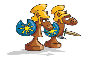 Rysunek pionów szachowych