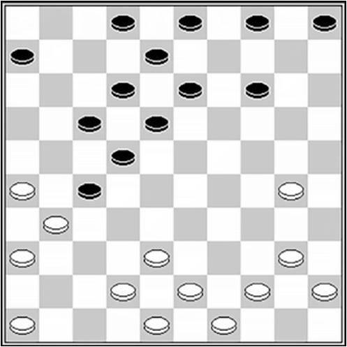 Białe: 49, 48, 46, 45, 44, 43, 42, 40, 38, 36, 31, 30, 26 Czarne: 2, 3, 4, 5, 6, 8, 12, 13, 14, 17, 18, 22, 27