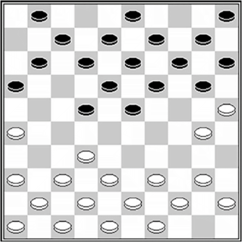 Białe: 49, 48, 47, 46, 45, 44, 43, 42, 41, 40, 39, 38, 37, 36, 32, 30, 26, 25 Czarne: 1, 3, 5, 7, 8, 9, 10, 11, 12, 13, 14, 15, 16, 18, 19, 20, 22, 23