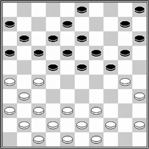 Białe: 49, 48, 47, 45, 44, 43, 42, 41, 39, 38, 37, 36, 35, 31, 30, 27, 26 Czarne: 3, 5, 6, 8, 10, 11, 12, 13, 15, 16, 17, 18, 19, 20, 22, 23, 24