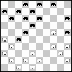 Białe: 48, 47, 45, 43, 42, 41, 40, 38, 36, 35, 34, 31, 26, 24. Czarne: 2, 3, 4, 6, 7, 8, 11, 12, 13, 15, 18,22, 25, 27