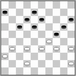 Białe: 45, 42, 36, 35, 34, 33, 32, 31, 29. Czarne: 6, 8, 12, 13, 15, 17, 18, 20, 24