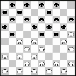 Białe: 50, 49, 48, 47, 46, 45, 44, 43, 42, 38, 37, 36, 35, 33, 32, 30, 28, 27, 25. Czarne: 1, 2, 3, 4, 6, 7, 9, 11, 12, 13, 14, 15, 16, 18, 19, 20, 21, 23, 24