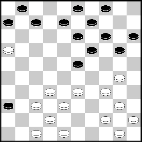 Białe: 50, 48, 47, 45, 44, 42, 40, 38, 37, 34, 33, 32, 30, 16 Czarne: 1, 3, 4, 6, 7, 8, 9, 13, 14, 15, 19, 20, 23, 36