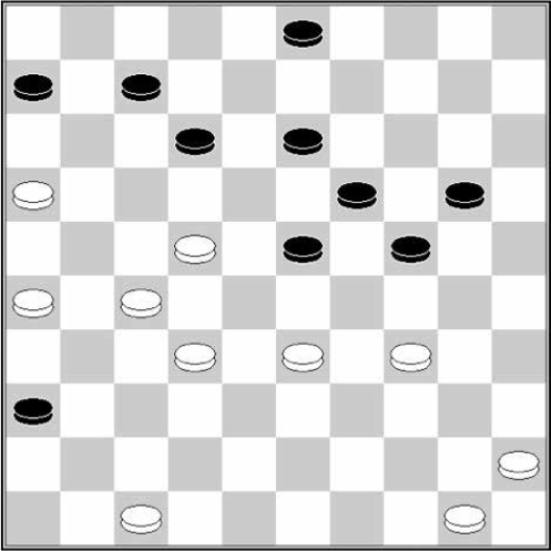 Białe: 50, 47, 45, 34, 33, 32, 27, 26, 22, 16  Czarne: 3, 6, 7, 12, 13, 19, 20, 23, 24, 36