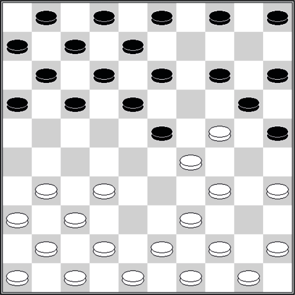 Białe: 50, 49, 48, 47, 46, 45, 44, 43, 42, 41, 39, 37, 36, 35, 34, 32, 31, 29, 24. Czarne: 1, 2, 3, 4, 5, 6, 7, 8, 11, 12, 13, 14 15, 16, 17, 18, 20, 23, 25