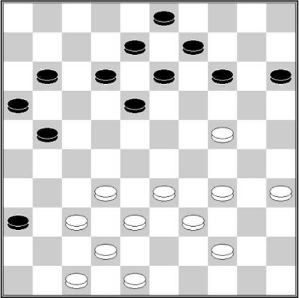 Białe: 48, 47, 44, 42, 39, 38, 37, 35, 34, 33, 32, 24 Czarne: 3, 8, 9, 11, 12, 13, 14, 15, 16, 18, 21, 36