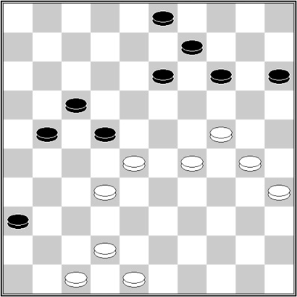 Białe: 48, 47, 42, 35, 32, 30, 29, 28, 24
          Czarne: 3, 9, 13, 14, 15, 17, 21, 22, 36