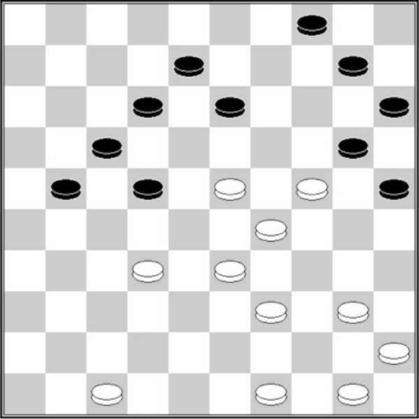 Białe: 50, 49, 47, 45, 40, 39, 33, 32, 29, 24, 23 Czarne: 4, 8, 10, 12, 13, 15, 17, 20, 21, 22, 25