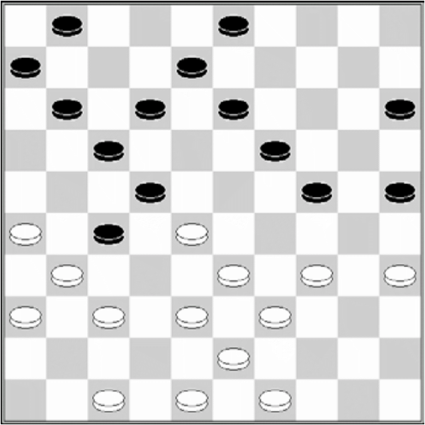 Białe: 49, 48, 47, 43, 39, 38, 37, 36, 35, 34, 33, 31, 28, 26 Czarne: 1, 3, 6, 8, 11, 12, 13, 15, 17, 19, 22, 24, 25, 27