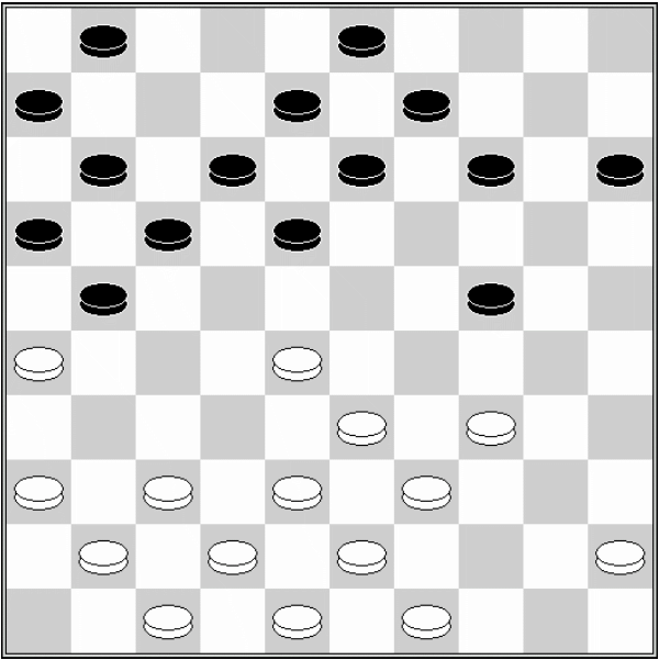 Białe: 49, 48, 47, 45, 44, 43, 42, 41, 40, 39,  38, 36, 35, 34, 31, 29, 26 Czarne: 1, 2, 3, 4, 5, 8, 9, 12, 13, 14, 15, 16, 17, 18, 20, 21, 25