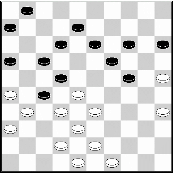 Białe: 48, 47, 45, 43, 42, 40, 39, 38, 36, 35, 34, 32, 31, 29, 26 Czarne: 3, 6, 7, 8, 9, 12, 13, 15, 16, 17, 19, 20, 21, 23, 25