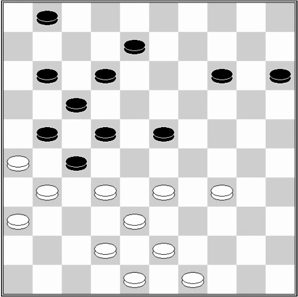 Białe: 48, 45, 43, 40, 39, 38, 37, 36, 35, 34, 33, 32, 27, 26 Czarne: 6, 8, 9, 11, 13, 15, 16, 17, 18, 19, 21, 23, 24, 25