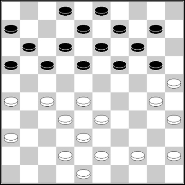 Białe: 48, 45, 44, 43, 42, 38, 36, 35, 33, 32, 30, 28, 27, 26, 25. Czarne: 2, 3, 6, 8, 9, 10, 11, 12, 13, 14, 16, 17, 18, 19, 20