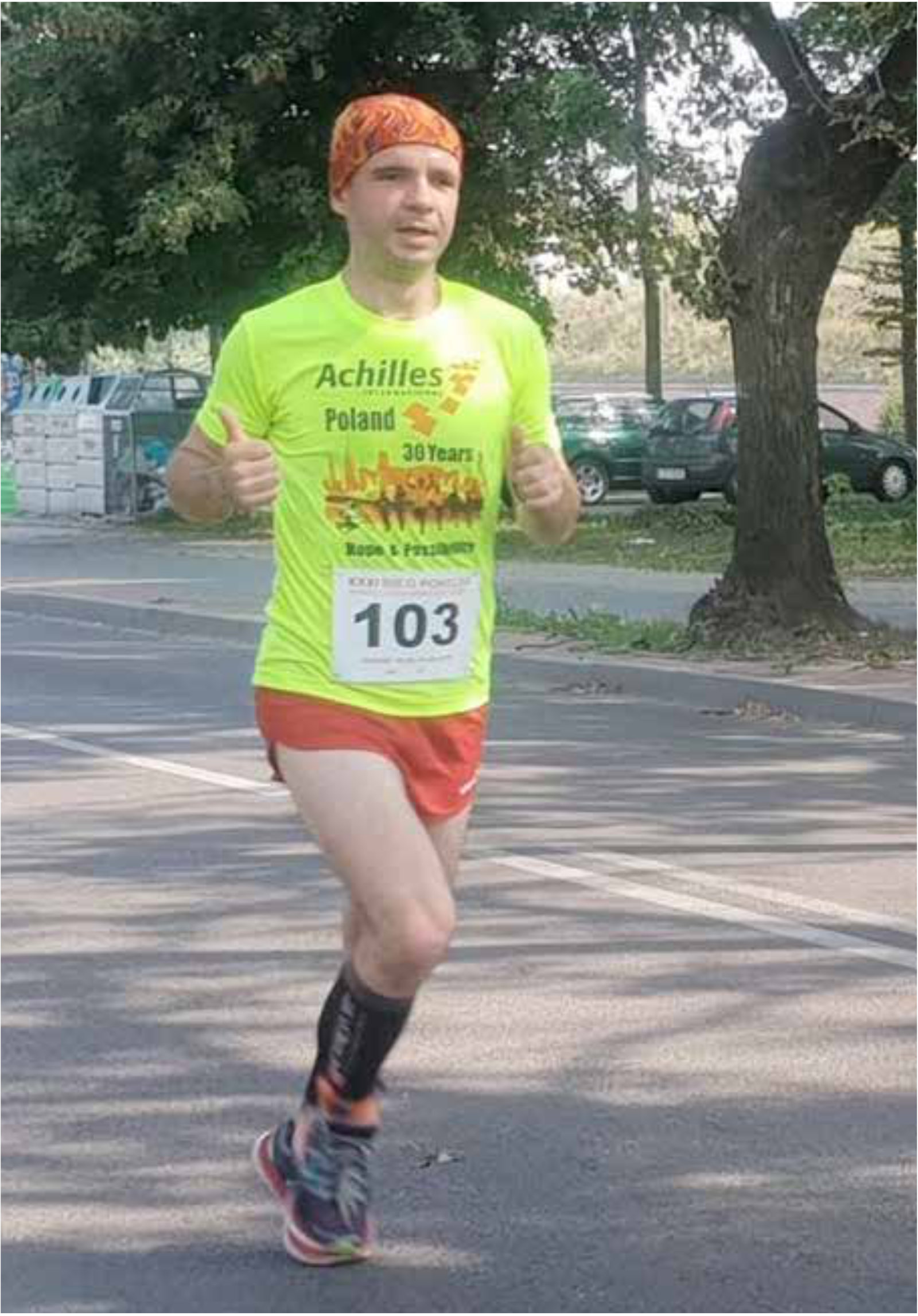 Biegnący mężczyzna