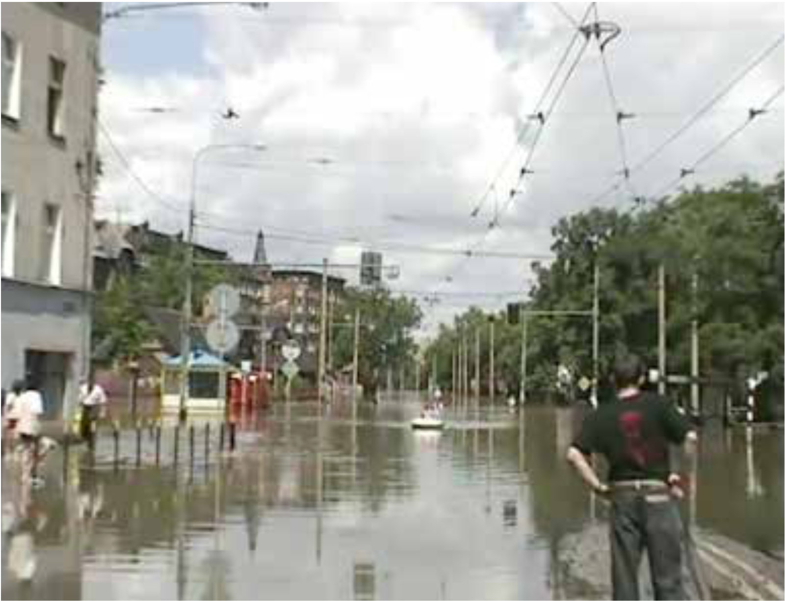 Ulica zalana przez wodę