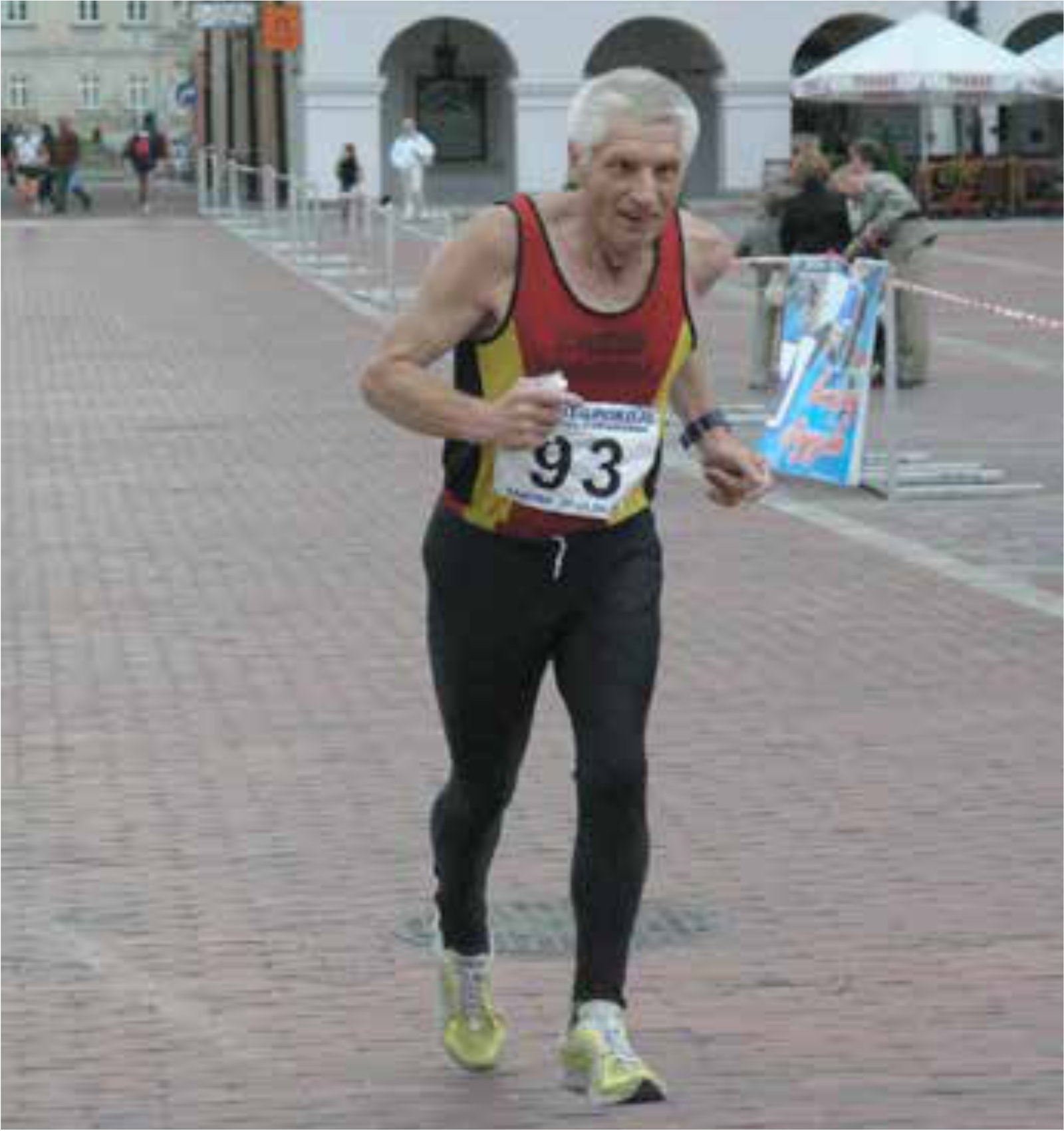 Mężczyzna podczas biegu