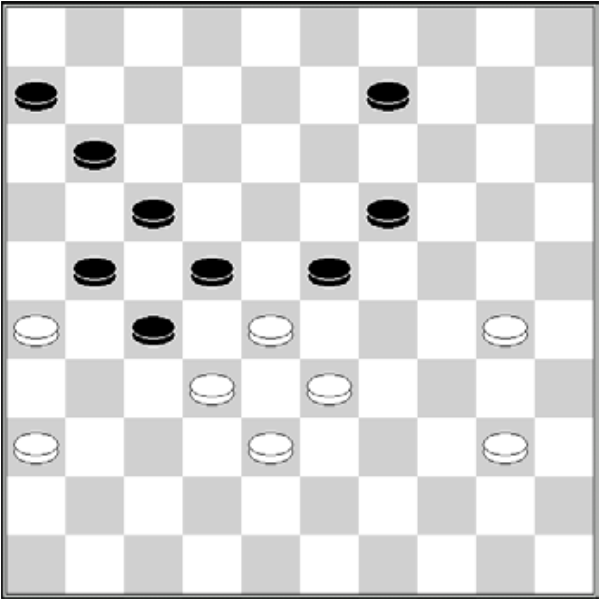 Białe: 40, 38, 36, 33, 32, 30, 28, 26 Czarne: 6, 9, 11, 17, 19, 21, 22, 23, 27