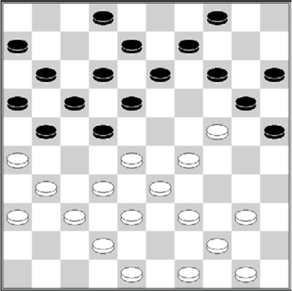 Białe: 50, 49, 48, 44, 42, 40, 39, 38, 37, 36, 33, 32, 31, 29, 28, 26, 24 Czarne: 2, 4, 6, 8, 9, 11, 12, 13, 14, 15, 16, 17, 18, 20, 21, 22, 25