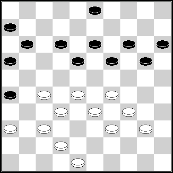 Białe: 48, 42, 40, 39, 37, 36, 34, 33, 32, 29, 28, 27 Czarne: 3, 6, 11, 12, 13, 14, 15, 16, 18, 19, 20, 26