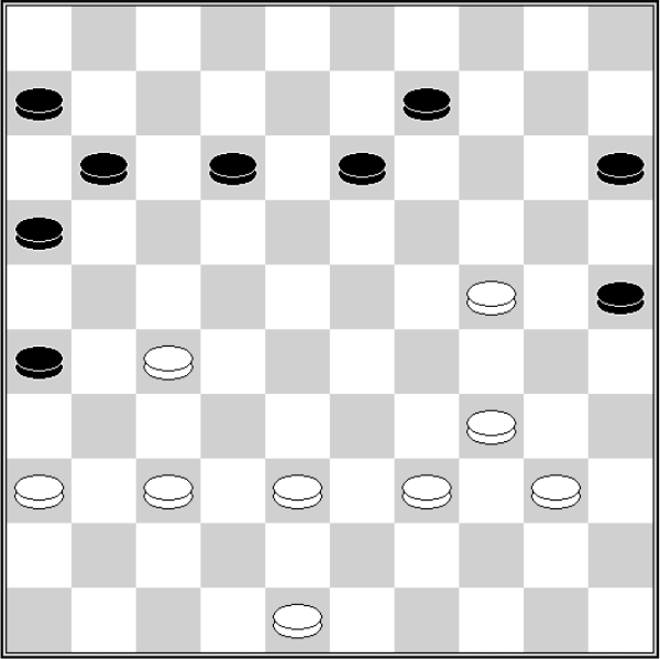 Białe: 48, 40, 39, 38, 37, 36, 34, 27, 24 Czarne: 6, 9, 11, 12, 13, 15, 16, 20, 26