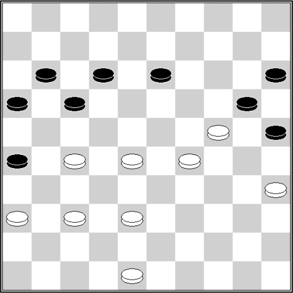 Białe: 48, 38, 37, 36, 35, 29, 28, 27, 24 Czarne: 11, 12, 13, 15, 16, 17, 20, 25, 26