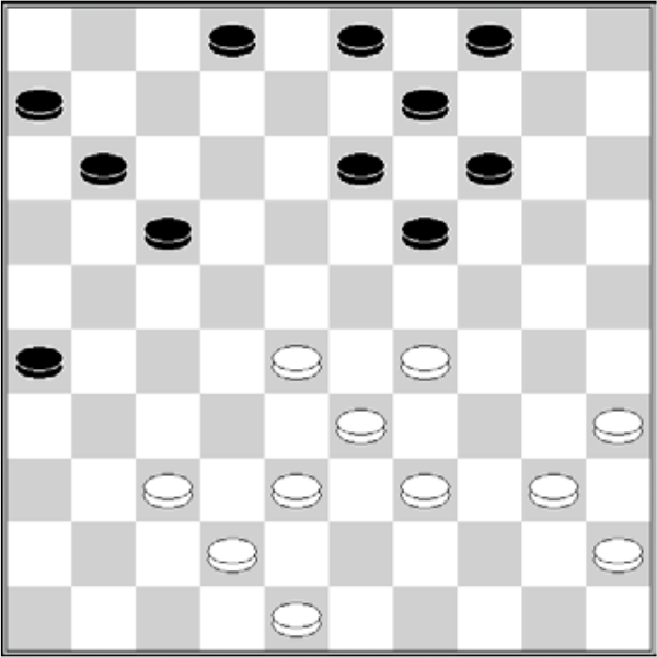 Białe: 48, 45, 42, 40, 39, 38, 37, 35, 33, 29, 28 Czarne: 2, 3, 4, 6, 9, 11, 13, 14, 17, 19, 26