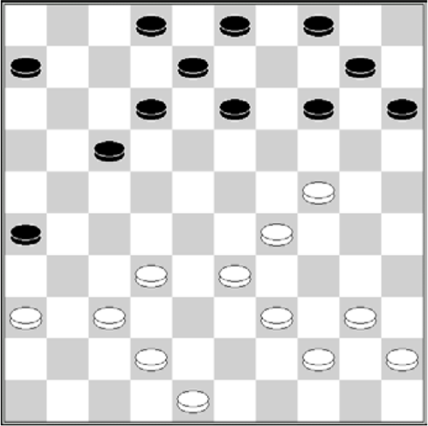 Białe: 48, 45, 44, 42, 40, 39, 37, 36, 33, 32,
                    29, 24
                    Czarne: 2, 3, 4, 6, 8, 10, 12, 13, 14, 15, 17,
                    26