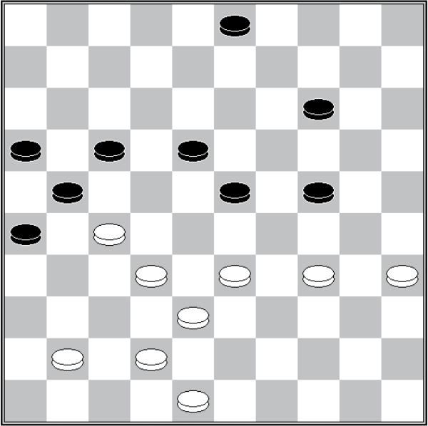 Białe: 48, 42, 41, 38, 35, 34, 33, 32, 27
                                          Czarne: 3, 14, 16, 17, 18, 21, 23, 24, 26