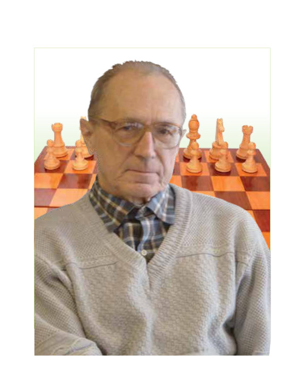 Mężczyzna przy szachownicy