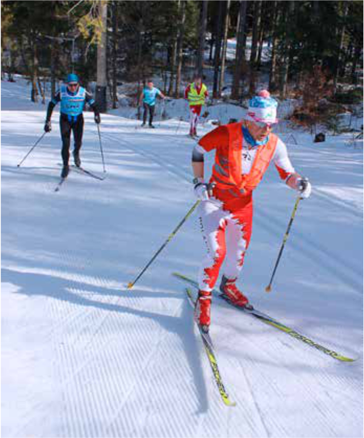 Mężczyzna na nartach
