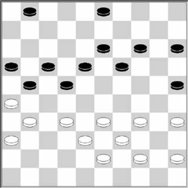 

                Białe: 45, 44, 43, 39, 38, 36, 35, 34, 33, 32, 31, 26

                Czarne: 1, 3, 13, 14, 15, 16, 17, 18, 19, 21, 22, 25