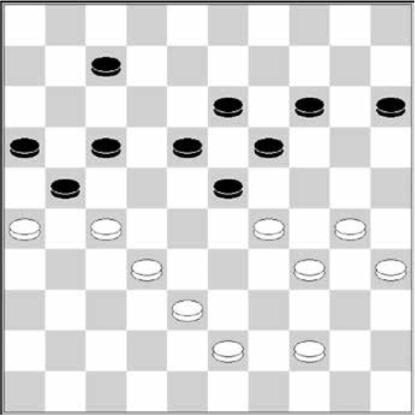 Białe: 44, 43, 38, 35, 34, 32, 30, 29, 27, 26 Czarne: 7, 13, 14, 15, 16, 17, 18, 19, 21, 23