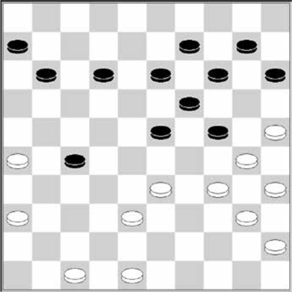 Białe: 48, 47, 45, 40, 38, 36, 35, 34, 33, 30, 26, 25 Czarne:6,9,10,11,12,13,14,15,19,23, 24, 27