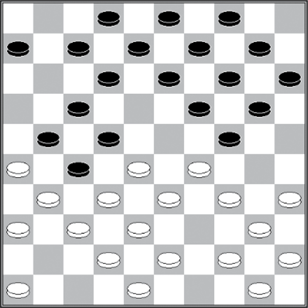 Białe: 50, 48, 46, 45, 44, 43, 42, 40, 38, 37, 36, 35, 34, 33, 32, 31, 29, 28, 26 Czarne:2,3,4,6,7,8,9,10,12,13,14,15, 17, 19, 20, 21, 22, 24, 27