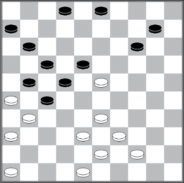 Białe: 48, 46, 44, 43, 39, 38, 36, 33, 31, 26, 23 Czarne: 2, 3, 6, 10, 11, 14, 17, 18, 21, 22, 27