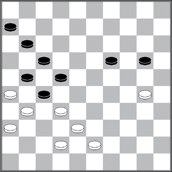 Białe: 43, 42, 38, 36, 32, 31, 30, 26 Czarne: 7, 11, 17, 19, 20, 21, 22, 27