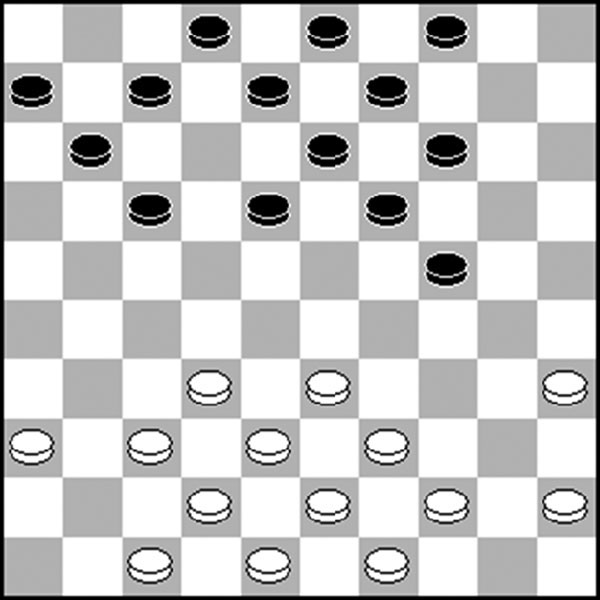 Białe: 49, 48, 47, 45, 44, 43, 42, 39, 38, 37, 36, 35, 33, 32 Czarne: 2, 3, 4, 6, 7, 8, 9, 11, 13, 14, 17, 18, 19, 24