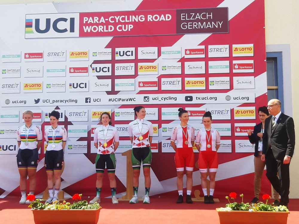 Zawodniczki na podium