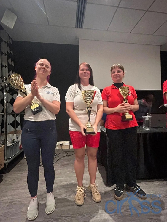 grupa os&oacute;b z pucharami