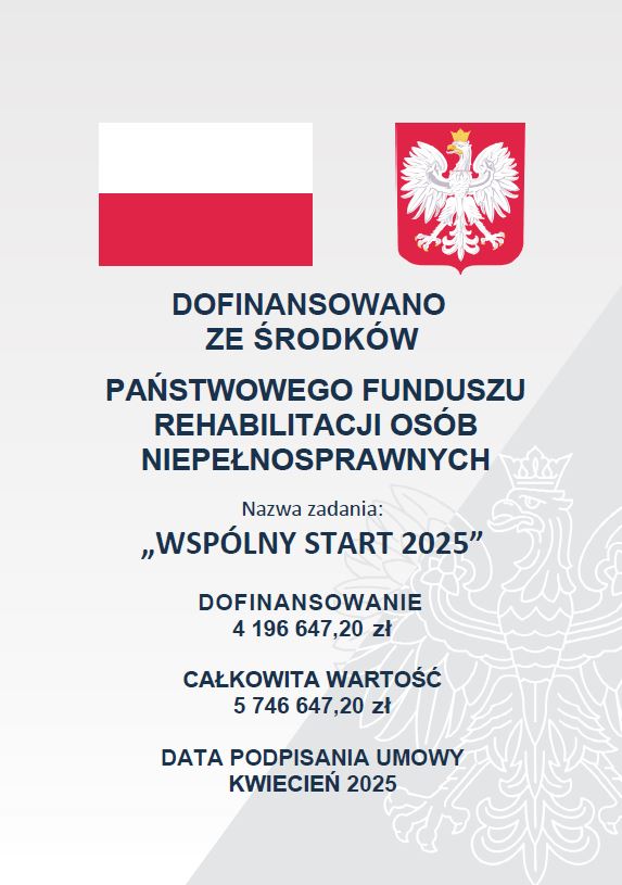 Plakat projektu Wspólny start 2025