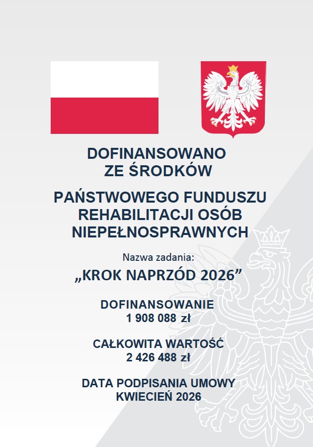 Plakat projektu Krok naprzód 2026