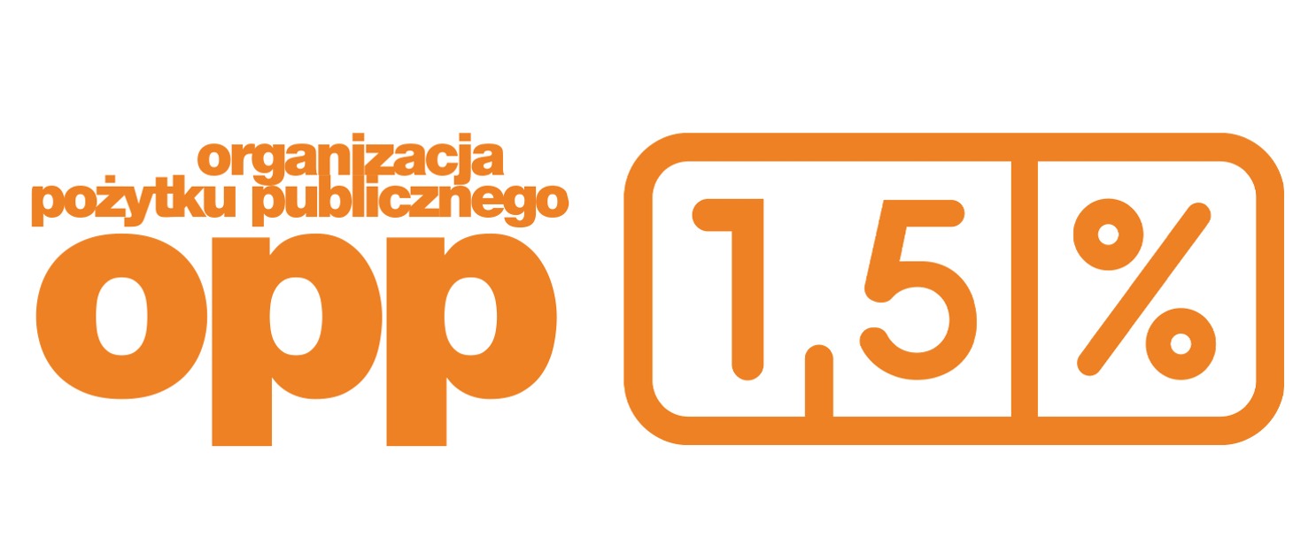 Znak organizacji pożytku publicznego z oznaczeniem 1,5% podatku