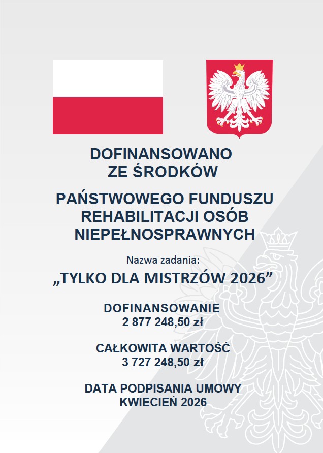 Plakat projektu Tylko dla mistrzów 2026