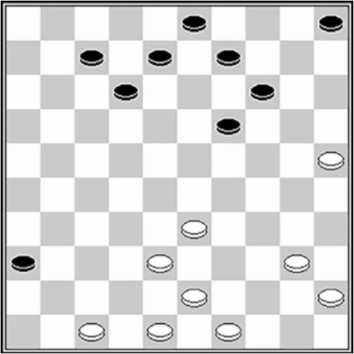 Białe: 49, 48, 47, 45, 43, 40, 38, 33, 25 Czarne: 3, 5, 7, 8, 9, 12, 14, 19, 36