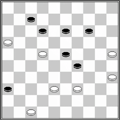 Białe: 47, 39, 38, 35, 25, 22, 16 Czarne: 7, 12, 13, 14, 23, 29, 36