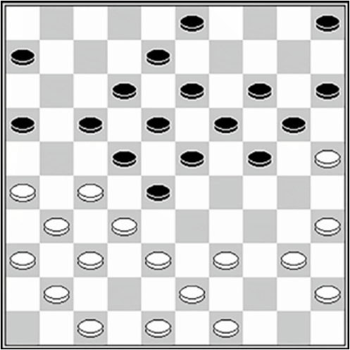 Białe: 49, 48, 47, 45, 43, 41, 40, 39, 38, 37, 36, 35, 32, 31, 27, 26, 25 Czarne: 3, 5, 6, 8, 12, 13, 14, 15, 16, 17, 18, 19, 20, 22, 23, 24, 28