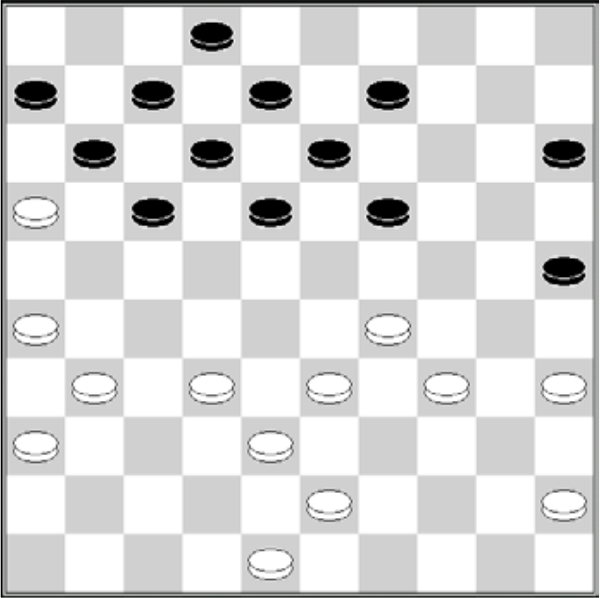 Białe: 48, 45, 43, 38, 36, 35, 34, 33, 32, 31, 29, 26, 16 Czarne: 2, 6, 7, 8, 9, 11, 12, 13, 15, 17, 8, 19, 25