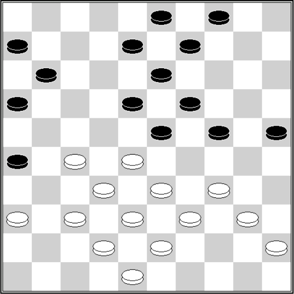Białe: 48, 45, 43, 42, 40, 39, 38, 37, 36, 34, 33, 32, 28, 27 Czarne: 3, 4, 6, 8, 9, 11, 13, 16, 18, 19, 23, 24, 25, 26
