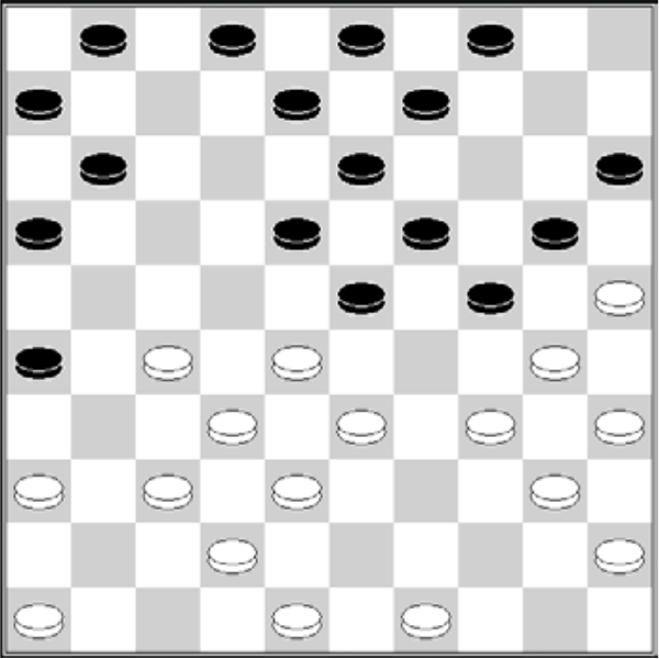 Białe: 49, 48, 46, 45, 42, 40, 38, 37, 36, 35, 34, 33, 32, 30, 28, 27, 25 Czarne: 1, 2, 3, 4, 6, 8, 9, 11, 13, 15, 16, 18, 19, 20, 23, 24, 26